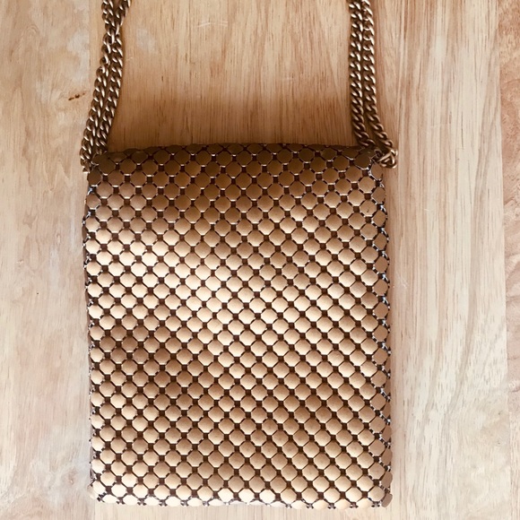 Vintage Whiting & Davis Bronze Metal Mesh Clutch Purse - Picture 3 of 6